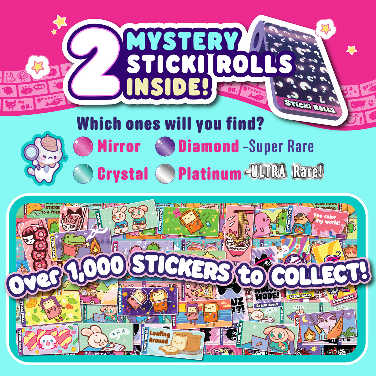 Sticki Rolls Sticki Bands Sky Castle Toys
