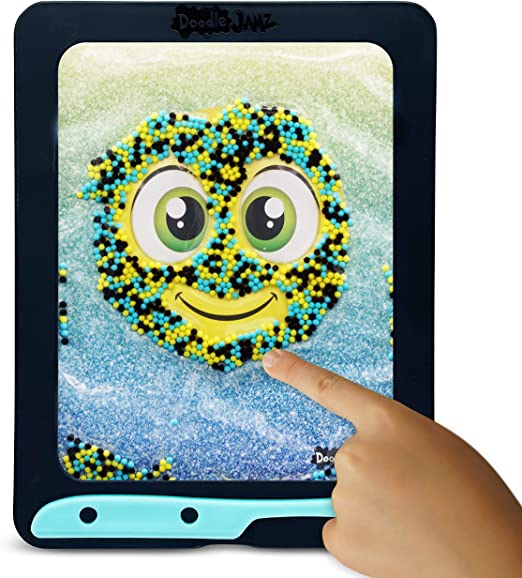 Black, Cyan, Yellow Beads