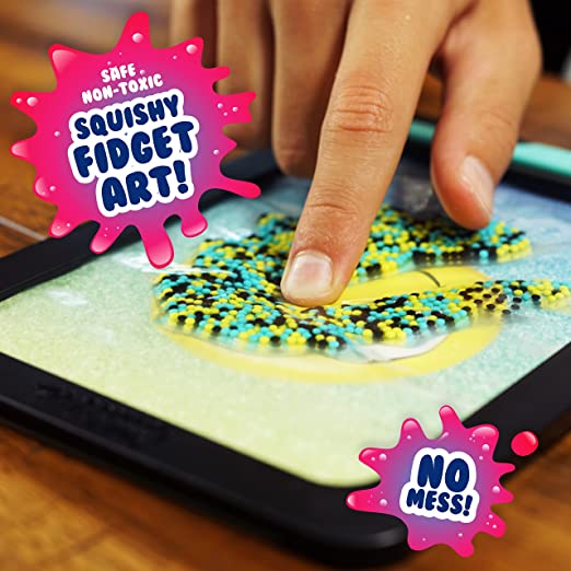 Black, Cyan, Yellow Beads