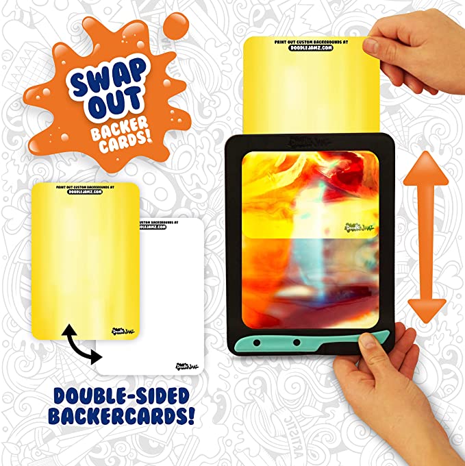 DoodleJamz JellyBoards, Sensory Drawing Pads Filled with Non-Toxic Squishy  Gel (Red & Yellow Gel + Red & Blue Gel)